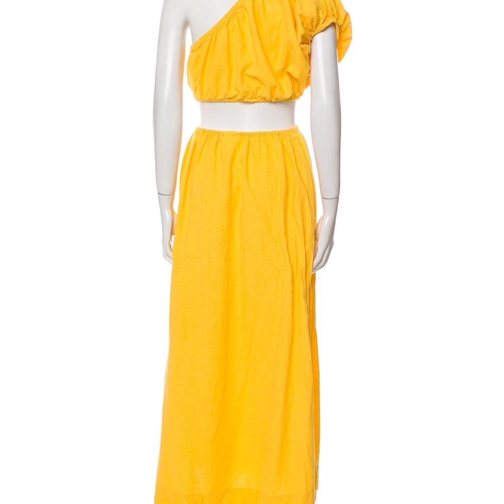 Farm Rio Yellow One-Shoulder Dress - Picture 3 of 3